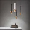 Pendelleuchten Nordic Natural Marmor Lampe Nordeuropa Modernes minimalistisches Design Home Esszimmer Nachttischlampe Luxus Suspension