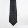 Neck Ties 5X48Cm Solid Color For Men School Business El Bank Office Necktie Male Party Club Decor Fashion Accessories Drop Delivery Dheli