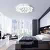 Lustres salon lampe cristal moderne Simple usage domestique plafond 2023 haut de gamme lumière luxe créatif rond chambre