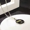 60% de descuento en joyería de diseñador, pulsera, collar, anillo, estilo punk Ins, cadena de hip hop con pegamento en gota de esmalte negro real de ley