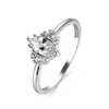 Band Rings Cute Female Crystal Small Zircon Ring Silver Color Bridal Engagement Wedding Jewelry For Women