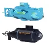 Elektriska/RC -båtar Mini RC Submarine Shark Speed ​​Remote Control Boat Waterproof Diving Military Toy Simulation Model Bath Tub Presents For Kids Ship 230601