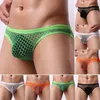 Onderbroek Sexy Mannen Transparante Slips mesh Ondergoed Ademend Mannelijke Slipje Gay Perspectief Onderbroek Glijdt Homme erotische Slipje 230601