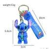 Takı Sevimli Animasyon Dikiş Anahtarı Farklı Tasarım PVC Anahtar Yüzük Aksesuarları Dalgalanan Teslimat Bebek Çocuklar Annelik OT5MT