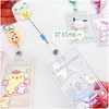 Bijoux Carton de mode Kawaii Styles Personnage Keychains Carte de nourriture École Card Antilost Key Ring Accessoires Drop Livraison Baby Kids Mate Otsmp