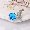 Pins Brooches New Arrival of High Quality Cubic Zirconia Bird Ice Cube Jewelry Chest gift