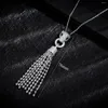 Halskette Ohrringe Set EYER Mode Luxus 2PCS Drop Braut Quaste Schmuck Für Frauen Hochzeit Party Voller Zirkon Dubai braut Sets
