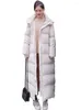 Femmes Trench Manteaux Manteau Femmes Beige Noir Super Long Coton Veste À Capuche Parkas 2023 Hiver Mode Coréen Lâche Étudiants Vêtements De Neige