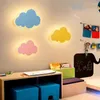 Applique 15W Moderne Nuage Lumières Blanc Rose LED Monté Salon Fille Enfants Chambre Lumière Décoration 110v 220