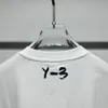 mens t shirts y3 Summer Embroidered Signature Letter Couples Round Neck Casual Cotton Short Sleeve T-shirt