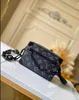 Mini Soft Trunk Torby Men M44735 Oryginalna jakość mody swobodne łańcuchy torby na płótnie skórzane zamek błyskawiczny Louis Tourse Vutton Crossbody Viuton Bag