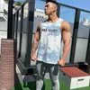 Herren T-Shirts Casual Wind Sommer Herren Rundhals Weste Gym Muskel Bodybuilding Ärmelloses Shirt Baumwolle Straßensport Weste Fitness Sportweste T230601