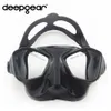 Masques de plongée DEEPGEAR Ultra Low Volume Spear Fishing Mask Noir Masque d'apnée en silicone Top Spear Fishing and Diving Gear Température Masque de plongée 230531