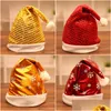 Рождественские украшения Sequin Hat Colorf Santa For Holiday Party Supplies украшения подарок подарки снежинки клауус DBC доставка дома Gard Dhjqm