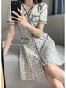 캐주얼 드레스 xiao xiang feng 드레스 여자 여름 하이 엔드 프랑스 라이트 럭셔리 스타일 v- 넥 짧은 치마
