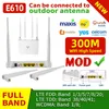 Routers E610 300Mbps Network CAT4 CPE FDD LTE Mobile Hotspots Modem 3G 4G Wifi Router With Sim Card Slot SMA Interface External Antenna