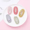 Hair Accessories 2PCS Korean Headwear Minimalist Children's Clip Bangs Solid Color Soft Wool Woven Edge