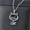 Pendentif Colliers SINLEERY Mignon Argent Couleur Ras Du Cou En Acier Inoxydable Collier Pour Femmes Chat Pendentifs Chaînes De Cou Cadeau pour Petite Amie XL711 SSK J230601