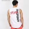 T-shirts pour hommes Hommes Casual Imprimer Débardeur Gymnases Fitness Workout Coton Chemise Sans Manches Vêtements Homme Stringer Singlet Undershirt Gilet T230601