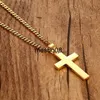 Pendant Necklaces Fashion Classic Cross Men Necklace Stainless Steel Chain Pendant Necklace for Men Jewelry Gift 2021 J230601