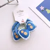 1 Pair Children's Cute Dot Three-dimensional Cotton Filled Butterfly Hair Rope Korean Sweet Girl Rubber Band Hair Accessories