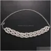 Autres ensembles de bijoux Érotique Sexy Arrivées Fl Diamant Cheville Mode Strass Talon Haut Cheville Chaîne Femmes Drop Delivery Dhes9