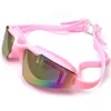 نظارات السباحة قصر النظر للبالغين النساء المراهقات UV حماية مضاد للماء مكافحة الضباب نظارات حمام سباحة p230601