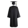 Zestawy odzieży Soft prosta matowa suknia czapki ukończenia szkoły do ​​ceremonii ukończenia 230601