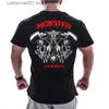 T-shirts pour hommes 2019 Nouveaux T-shirts pour hommes Bodybuilding Vêtements à manches courtes Hommes Mode Européenne grande taille Casual Pour Homme tops fitness surdimensionné T230601