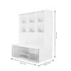 Boîtes de rangement Organisateur de stylo Sturdy Plastic Top Slot Design Rended Corners Multipurpose Grand Capacité pour l'école