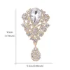 Pins Brooches WEIMANJINGDIAN brand large sparkling crystal diamond brooch suitable for women's wedding bouquet decoration jewelry accessories G230529