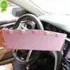 Nouveau mignon dessin animé siège de voiture Gap PU boîte de rangement en cuir Auto organisateur poche téléphone bouteille porte-gobelets fleur voiture style accessoires