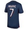 23 24 MBAPPE Soccer Jerseys G.RAMOS O.DEMBELE FABIAN French DRAXLER 2023 2024 S Sports Football Shirt M.ASENSIO VERRATTI Paris Men