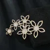 Pins Brooches WEIMANJINGDIAN brand luxury cubic zirconia CZ crystal flower sparkling jewelry chest suitable for women or weddings G230529