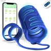 Bluetooth APP Pénis Formation Vibrateur pour Hommes Sex Machine Mâle Masturbateur Sex Toy pour Hommes Retarder Pénis Cock Ring Gland Entraîneur L230518