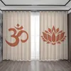 Rideau Creative Haute Qualité Religion Style Bohême Bouddha HD Numérique Imprimé Maison Rideaux Pour Salon Chambre Windowom Fenêtre