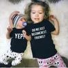 Familjsmatchande kläder Har vi bara blivit vänner Set Friend Shirts Sybbling Twin Brother and Sister Tshirt Graviditetsmeddelande 230601