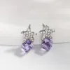 Stud Oorbellen Piercing Gemaakt Met Oostenrijks Kristal Voor Meisjes Oor Sieraden Mode Koreaanse Stijl Vrouwen Studs Verjaardag Bijoux Geschenken