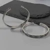 80 % Rabatt auf Designer-Schmuck, Armband, Halskette, Ring, altes Streifen-Getriebe aus Sterlingsilber, vielseitiges offenes Paar-Armband für Damen