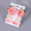 Hair Accessories 2PCS Children Gifts Glass Flower Clip Camellia Ancient Wind Pearl Han Clothing Baby Candy Color Girls HeadWear