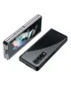 Lyxplätering Transparent Vogue -telefonfodral för Samsung Galaxy Folding Z Fold3 Fold4 5G Dålig Ultra Thin Full Protective Soft Bumper Clear Membran Fold Shell