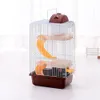 Cages Luxury Three Layer Hamster Cage Pet House Portable Small Pets House Chinchilla Hamster House Light Blue Pink Sky blue