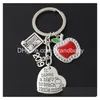 Jewelry Teachers Day Thanks You Letter Pendant Keychain Good Quality Alloy Key Ring Charm Kids Gifts Drop Delivery Baby Maternity Ac Otetg