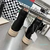 Botas de moda feminina designer Marn couro clássico confortável aumento antiderrapante preto branco cinza outono e inverno Chelsea