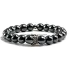 Perles Pierre Naturelle Perles Bracelets Bracelets Charme Or Ruban Couronne Couple À La Main Stretch Hématite Bracelet Pour Femmes Hommes Bijoux Dhajm