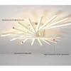 Luces de techo, lámpara LED nórdica minimalista para sala de estar, comedor, restaurante, sala de estudio, dormitorio, iluminación de salón de ambiente hogareño moderno