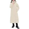 Kvinnor Down 2023Thick Parka Kvinnor med Hood Jacket Winterr Coat Cultivera moral mode eiderdown hoodie tjocka långa parkor