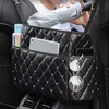 Nuovo organizzatore di immagazzinaggio del seggiolino auto con strass Porta borsa in pelle diamantata per la tasca del telefono di stoccaggio della borsa Barriera del sedile posteriore Pet Kids