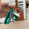 Starbucks Milk Tea Cup Keychain Cartoon 3D Doll Car Keychain Pendant Baby Catcher Gift