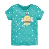 T-shirts Little maven T-shirt en coton manches courtes vêtements d'été avec petites abeilles adorables pour bébés filles enfants de 2 à 7 ans 230531